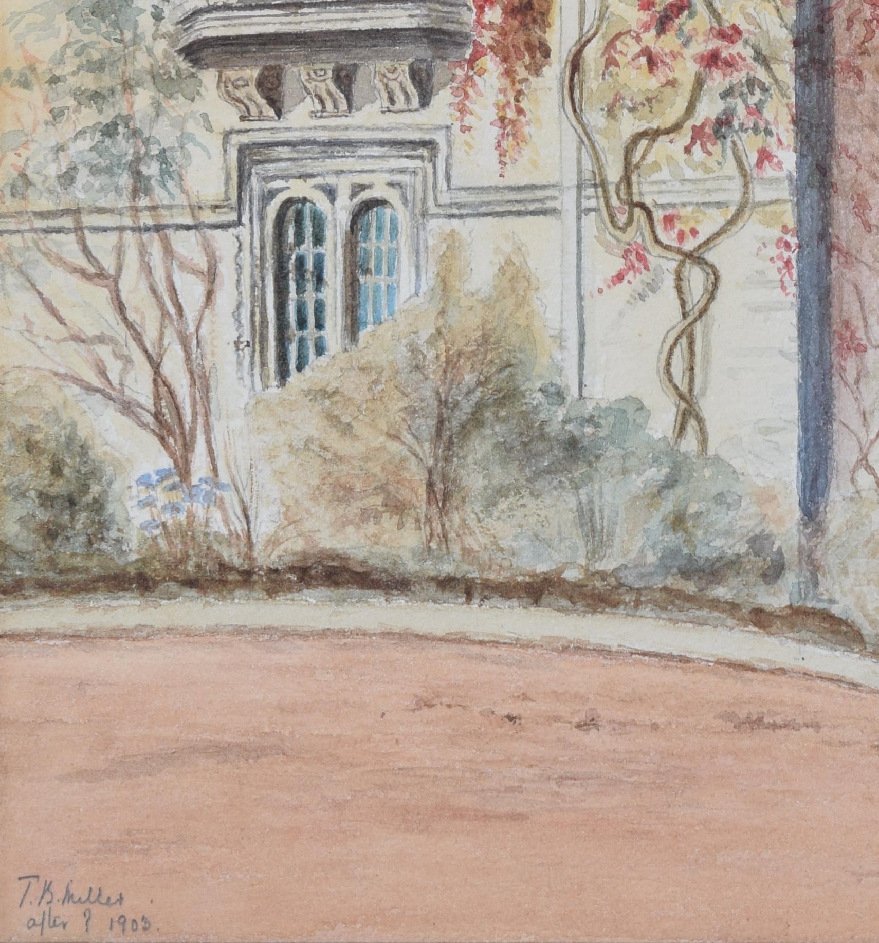 Aquarelle du St John's College d'Oxford par T B Miller en vente 5