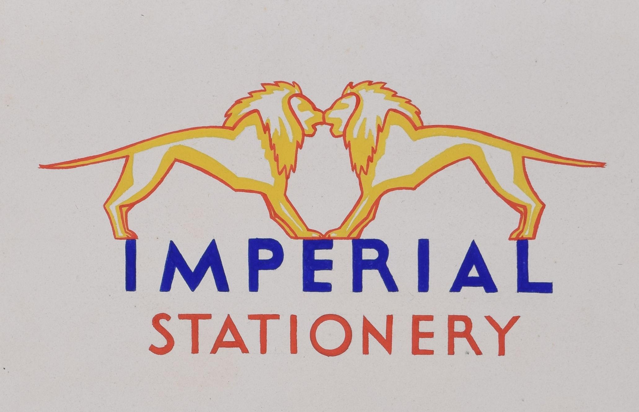 Imperial Stationary Gouache-Design von Gladys Williamson im Angebot 1
