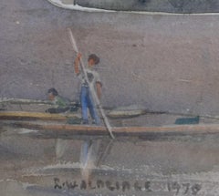 R Winton Aldridge, St. Johns College di Cambridge, pittura ad acquerello