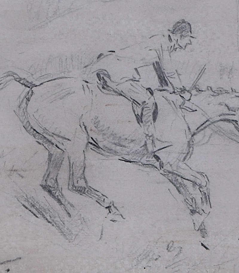Braes of Derwent Hunt, dessin de Tom Carr en vente 1