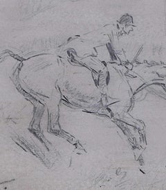 Braes of Derwent Hunt, drawing by Tom Carr