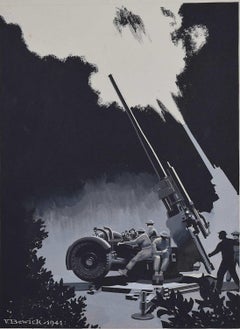Quadro della Seconda Guerra Mondiale, Batteria antiaerea