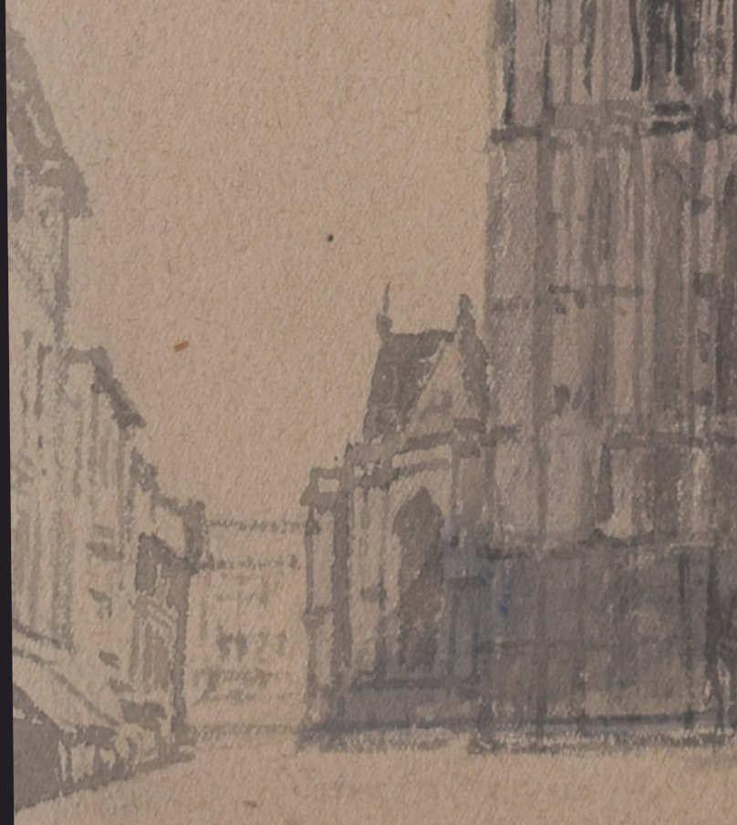 Antwerpen, Kathedrale unserer Dame, Aquarell von Sir Albert Richardson PRA im Angebot 4