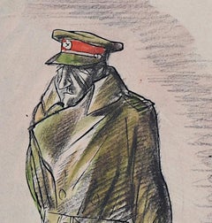 La voce dell'autorità - Disegno della Seconda Guerra Mondiale di Cecil Keeling