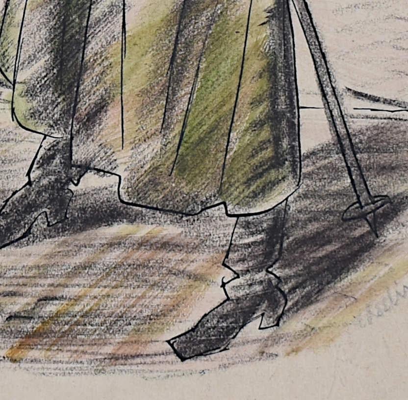 The Voice of Authority (La voix de l'autorité) - dessin de Cecil Keeling en vente 3
