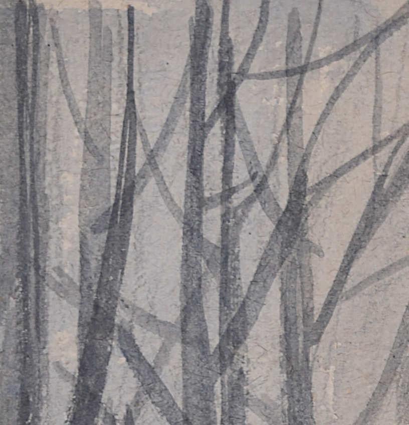 „Two Woodcutters“ – Aquarell von George Bissill im Angebot 3