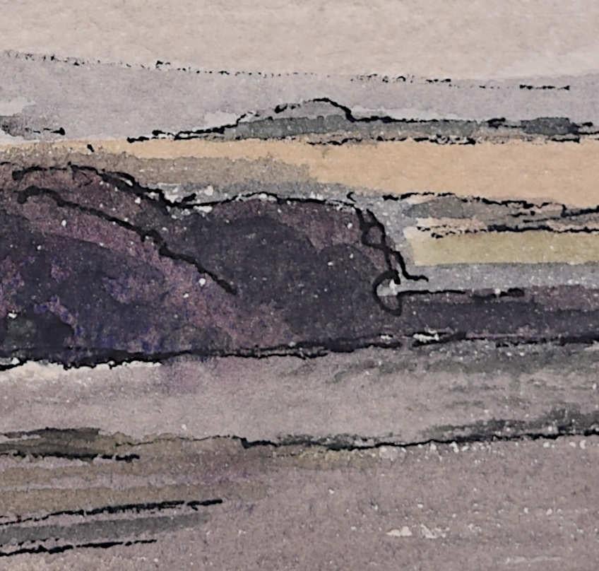 Rural Landscape Scene, watercolour by George Bissill For Sale 1