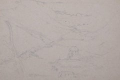Lake District View of a U-Shaped Valley, pencil sketch by George Bissill