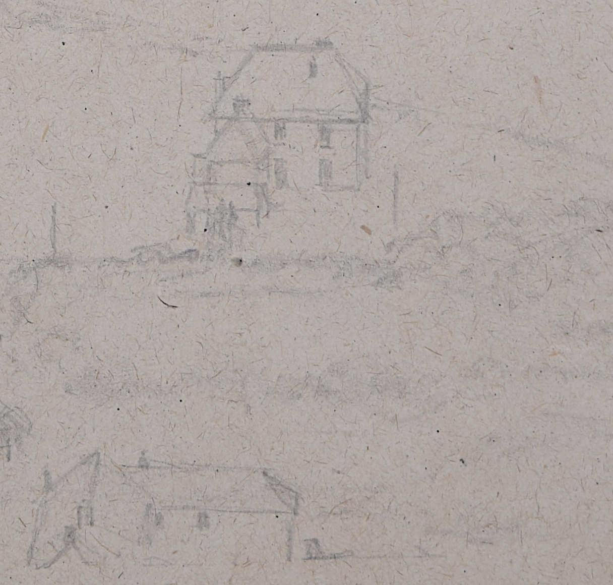 Lake District View of a U-Shaped Valley, pencil sketch by George Bissill For Sale 1