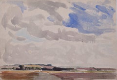 Landscape watercolour by George Bissill