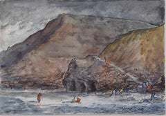 Esplorando il Lake District, acquerello di George Bissill