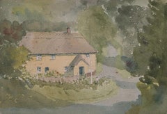 Cottage View, watercolour by George Bissill