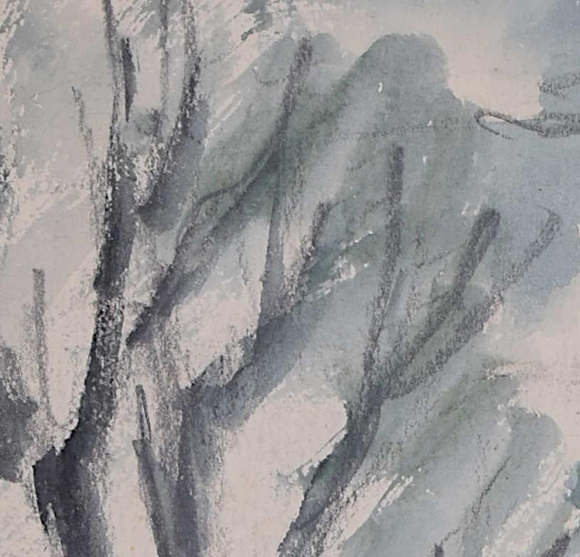 View Through the Village, watercolour by George Bissill For Sale 2