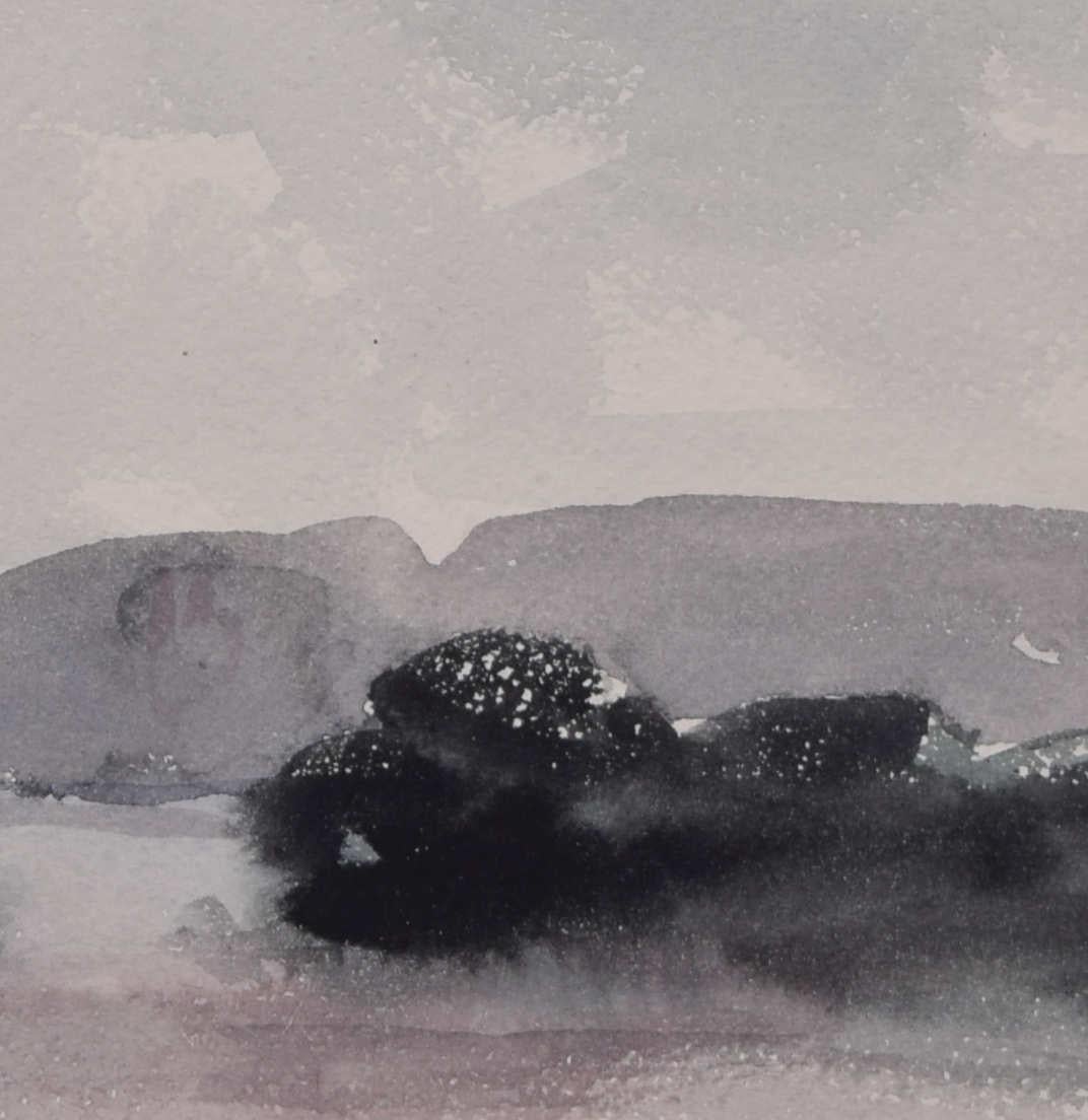 Landscape watercolour by George Bissill For Sale 1