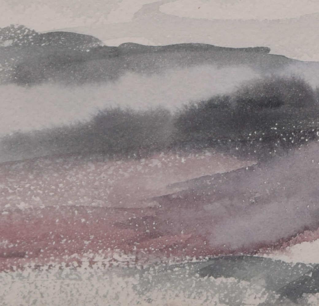Landscape watercolour by George Bissill For Sale 2