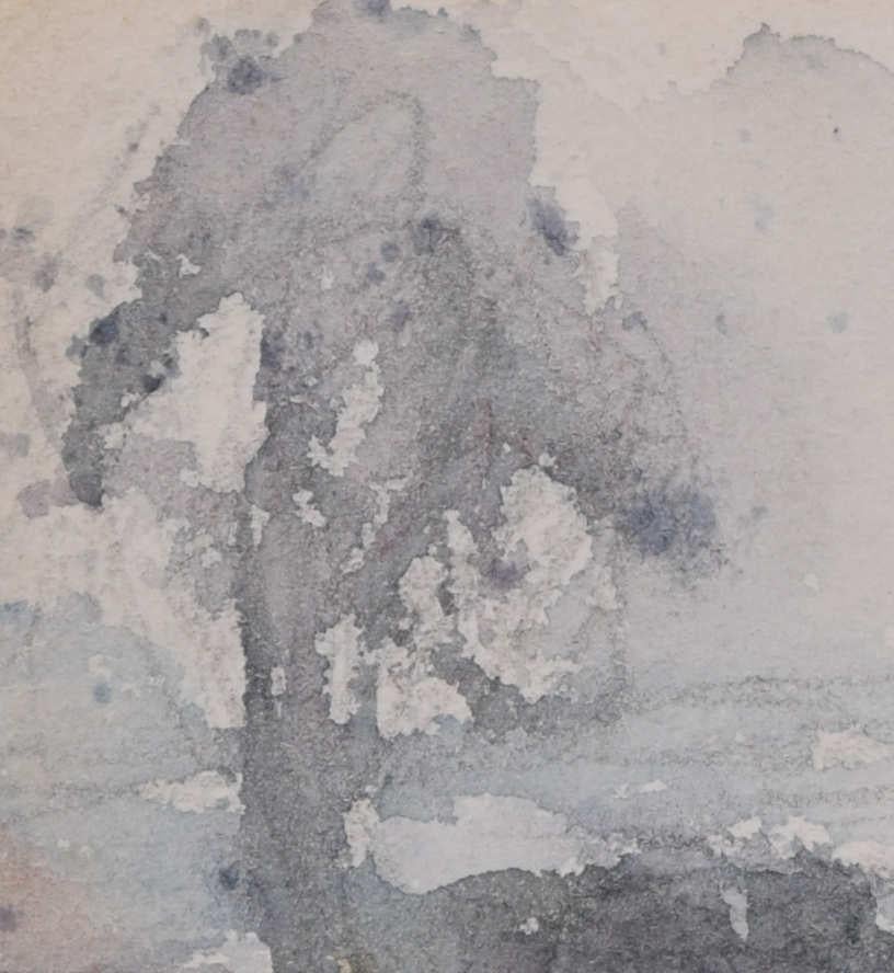 Forest Landscape, watercolour by George Bissill en venta 2