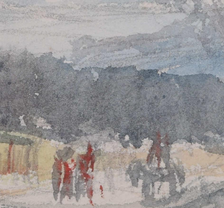 Forest Landscape, watercolour by George Bissill en venta 1
