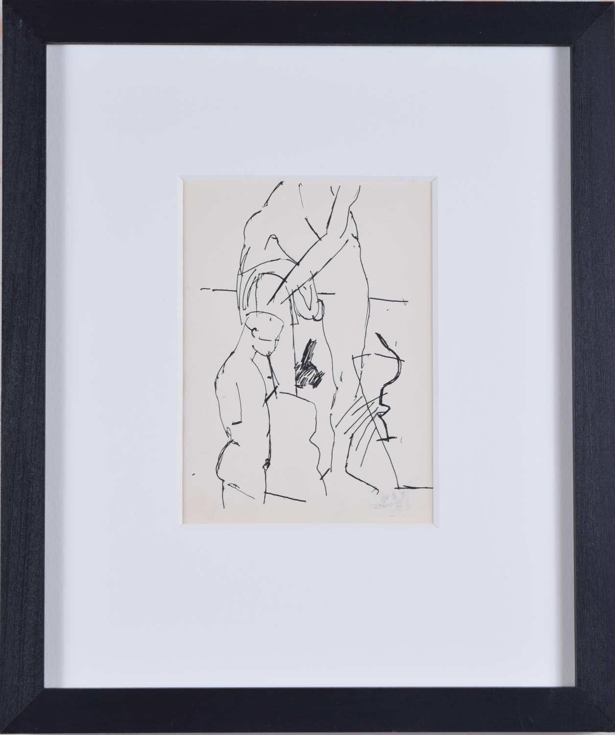 Figurative Art de Keith Vaughan  - Male nudes, sketch by Keith Vaughan