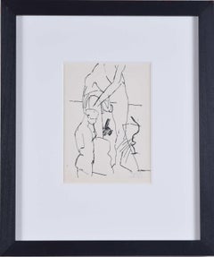 Vintage Male nudes, sketch by Keith Vaughan