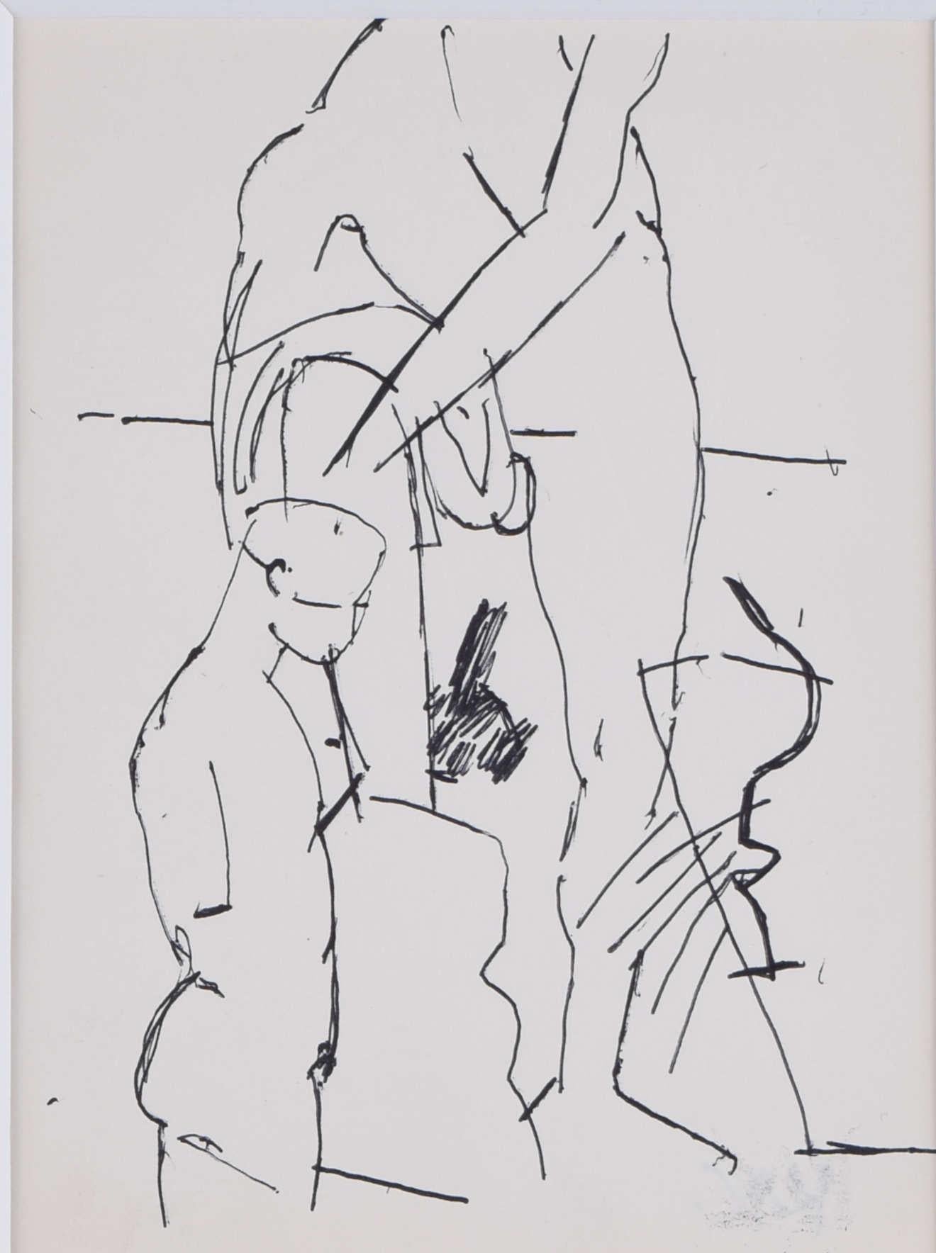 Male nudes, sketch by Keith Vaughan - Art de Keith Vaughan 