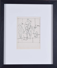 Male nudes II, sketch by Keith Vaughan