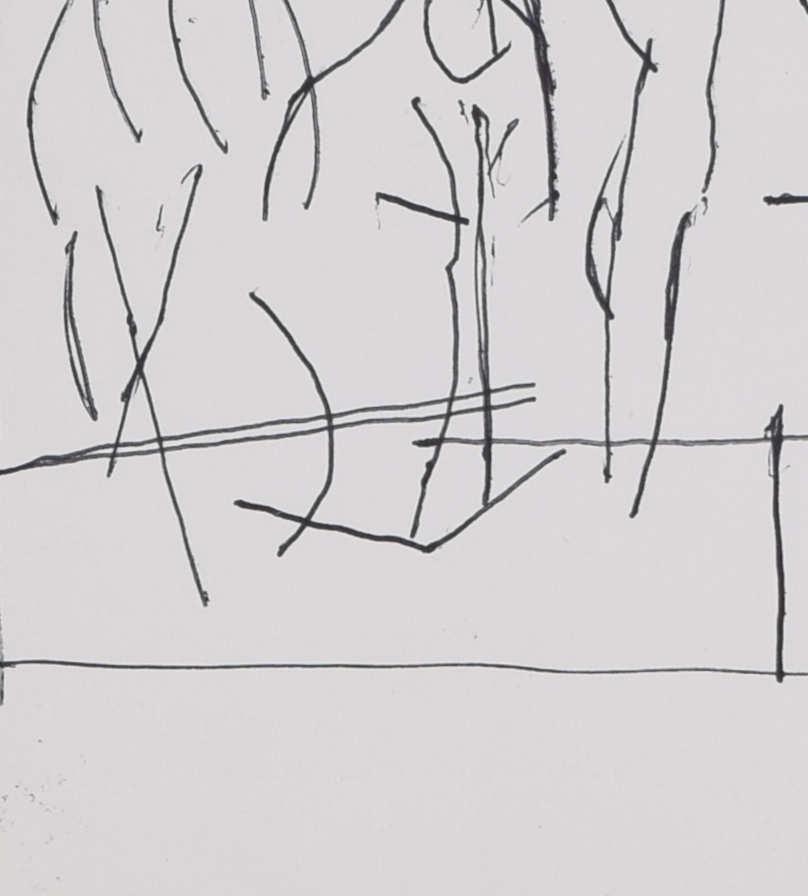 Male nudes II, sketch by Keith Vaughan - Gray Figurative Art by Keith Vaughan 