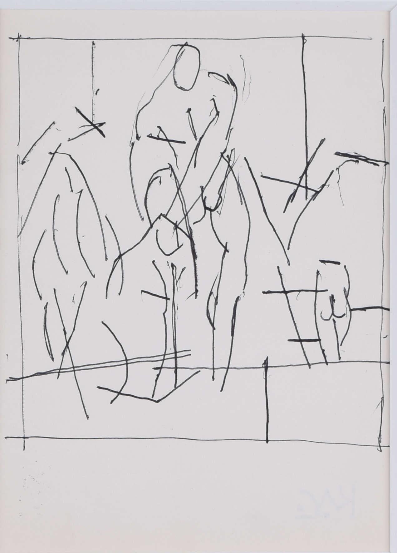 Male nudes II, sketch by Keith Vaughan - Art by Keith Vaughan 
