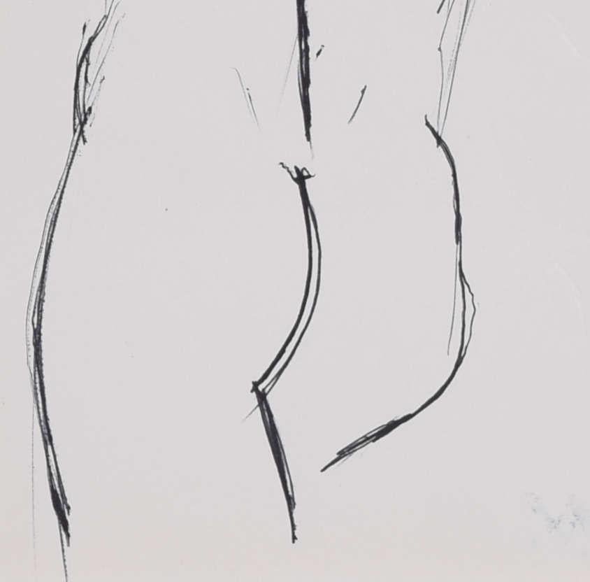 Male nude, sketch by Keith Vaughan - Realist Art by Keith Vaughan 