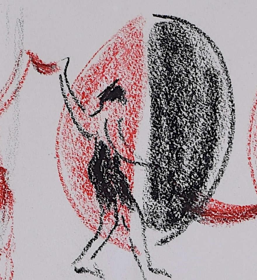 Scenografia, disegno a pastello a cera di Sir Terry Frost RA in vendita 2