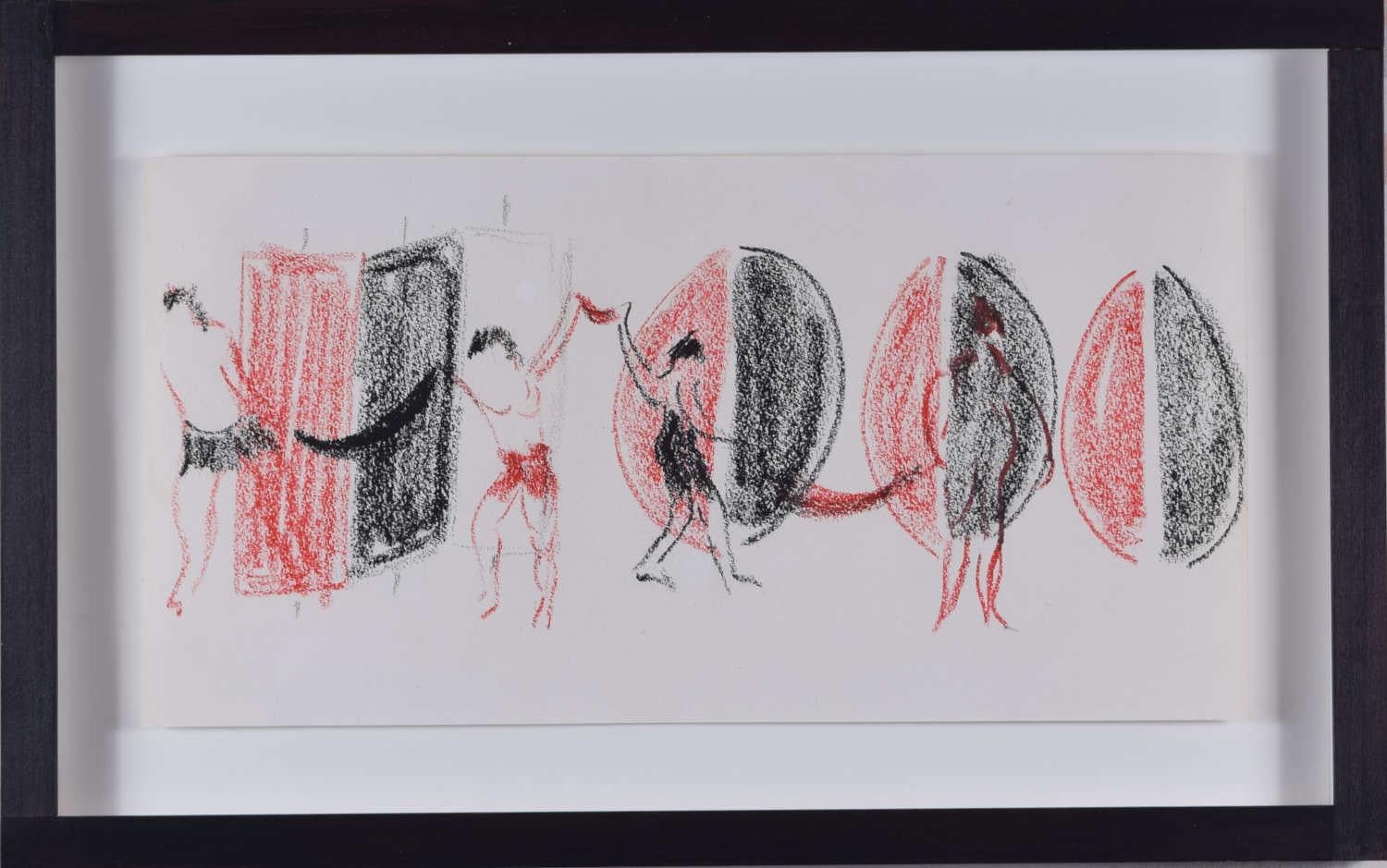 Scenografia, disegno a pastello a cera di Sir Terry Frost RA in vendita 4