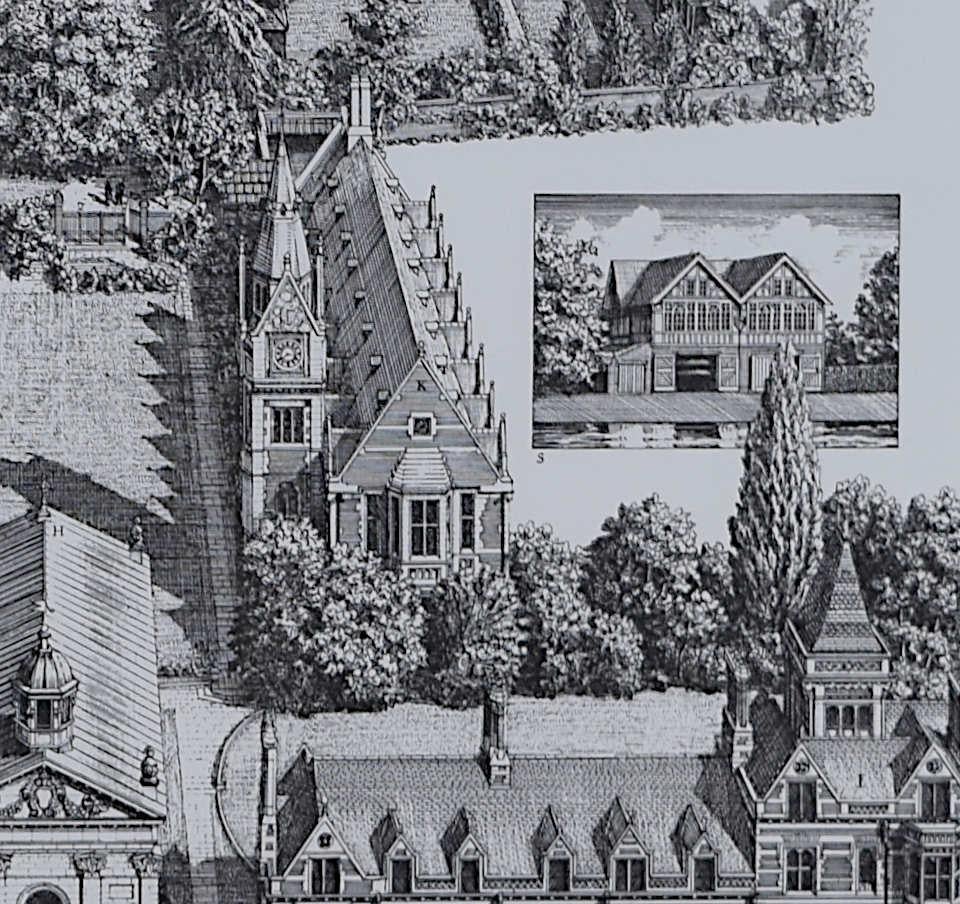 Pembroke College, Cambridge etching by Andrew Ingamells For Sale 3