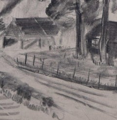 Camp Northampton, Second World War charcoal sketch