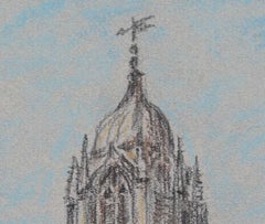 Christ Church College, Oxford, pastel drawing