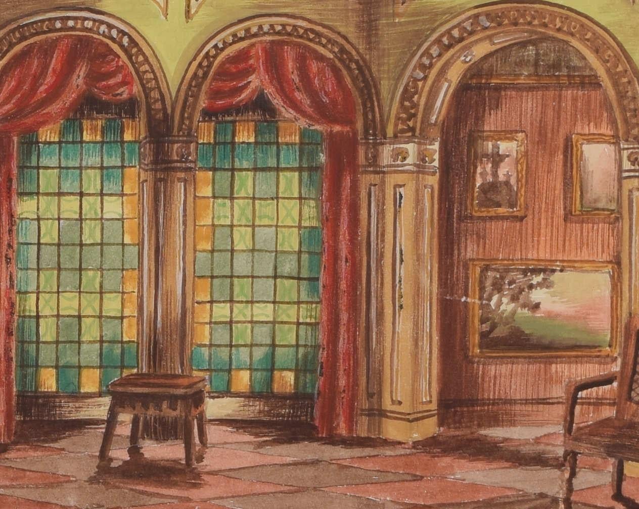 « The Splendid Outcast », dessins de scène de Rosemary Anne Sisson - Art de Rosemary Anne Sisson 