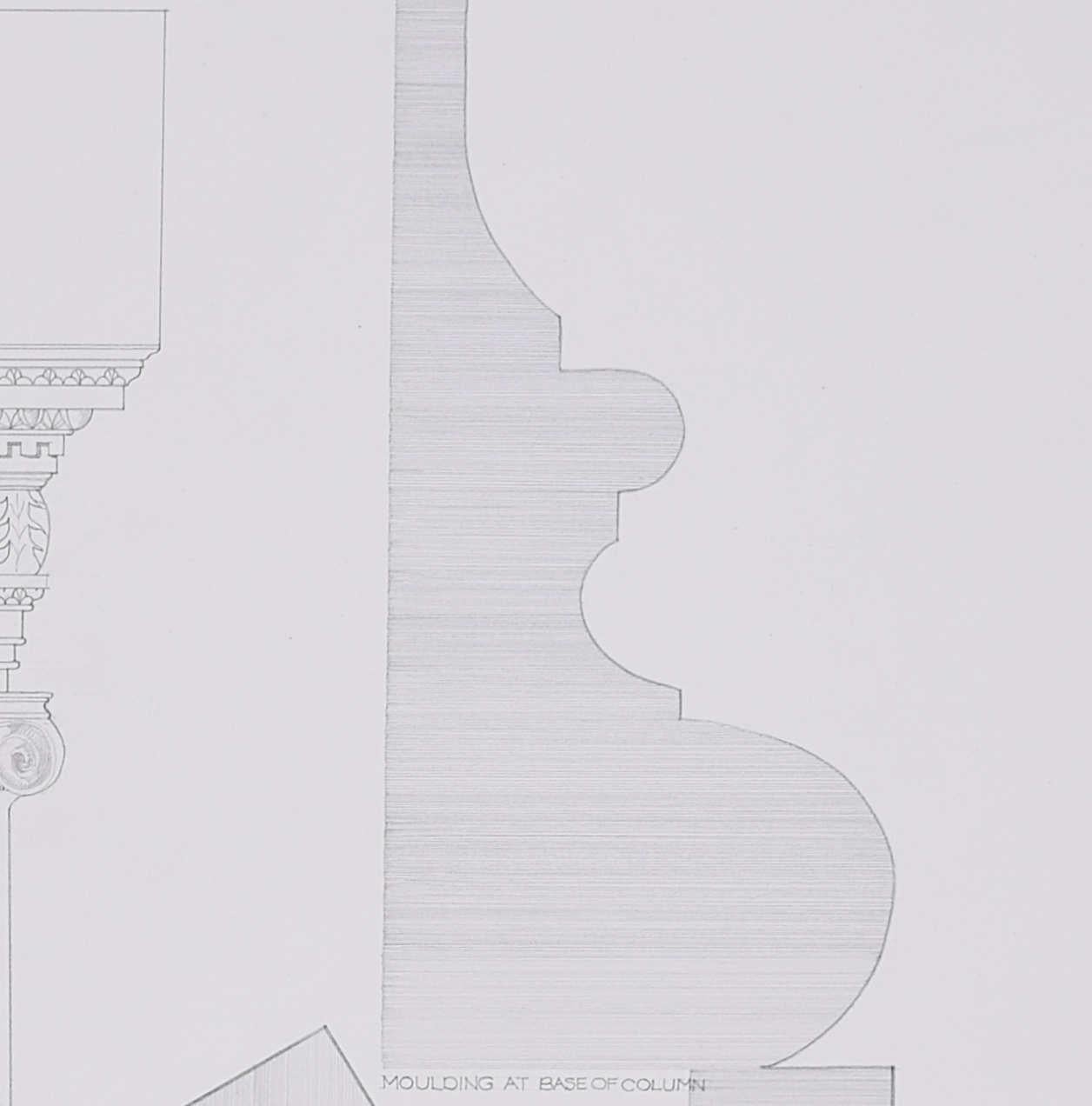 The Bluecoat School, dibujo a lápiz de M R A Hollis en venta 2