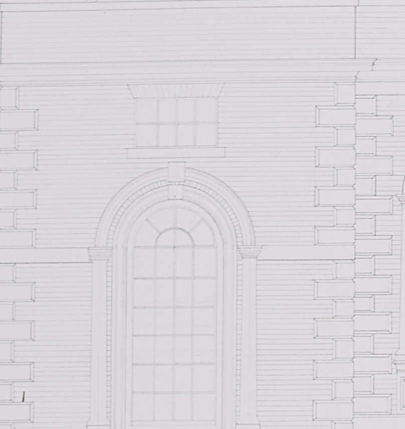 The Old Bluecoat School, dibujo a lápiz de M R A Hollis en venta 2