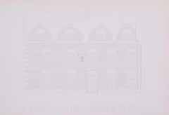 Rufford Old Hall, pencil drawing by M R A Hollis