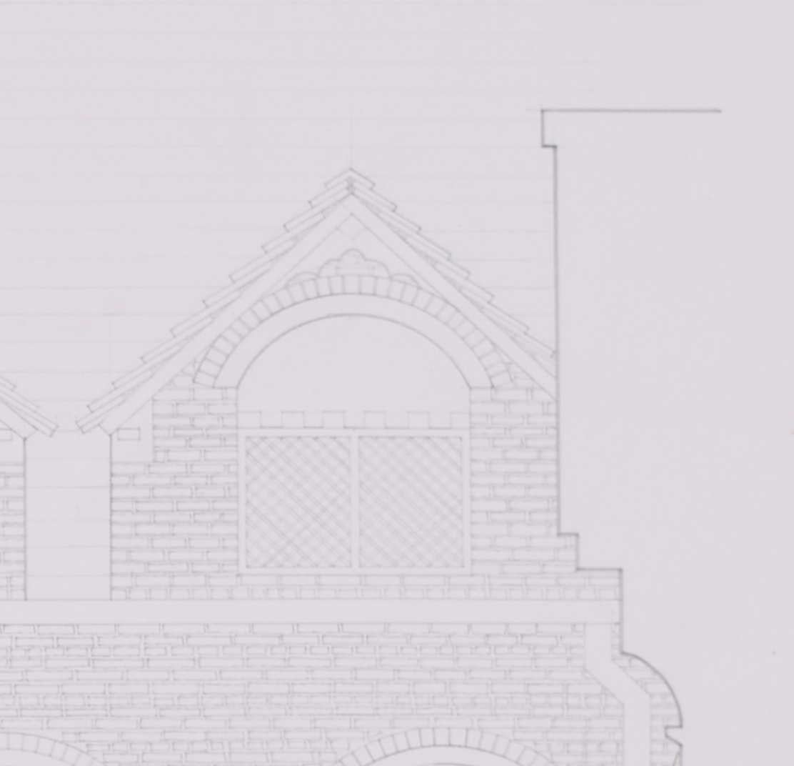 Rufford Old Hall, pencil drawing by M R A Hollis For Sale 3