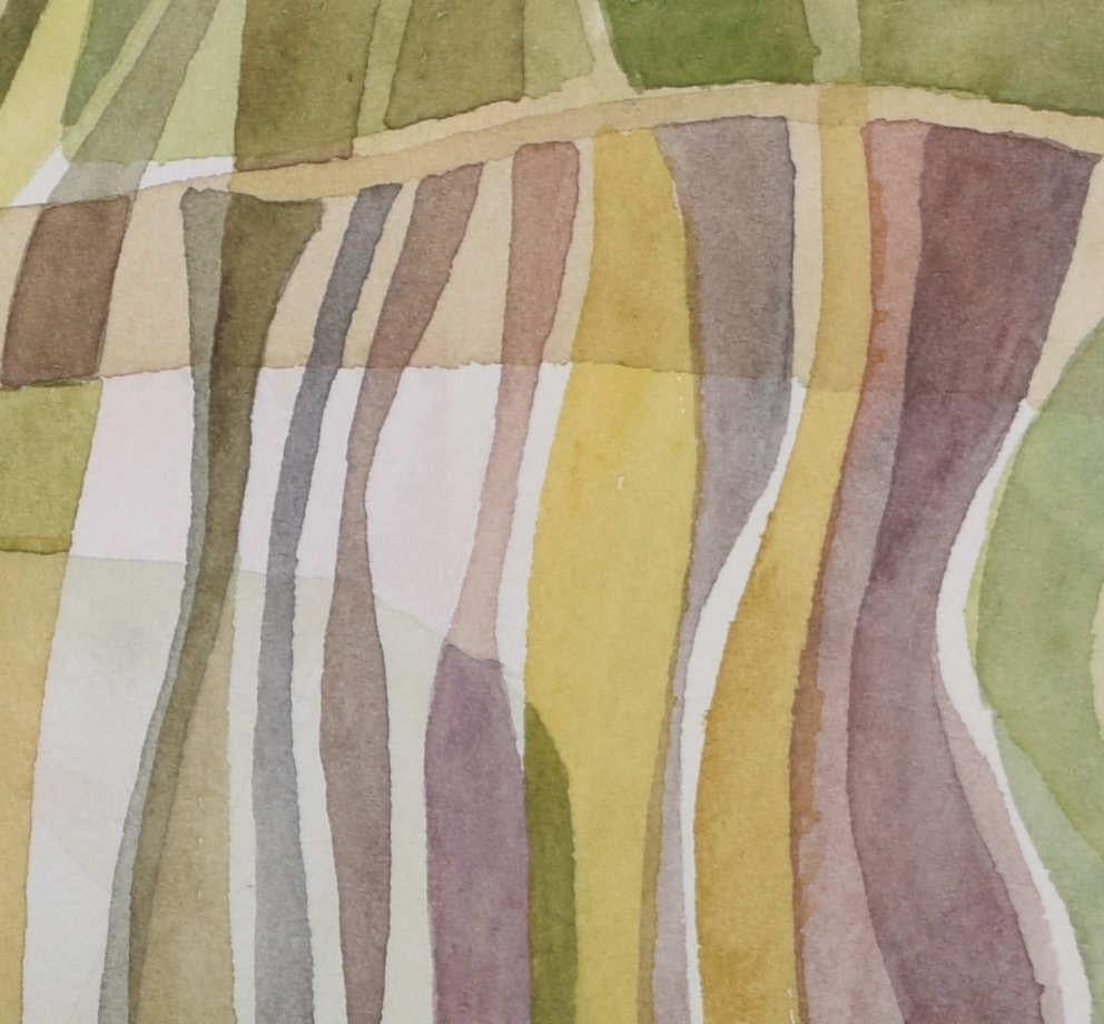 Abstract landscape, watercolour by Colin Fifield For Sale 4