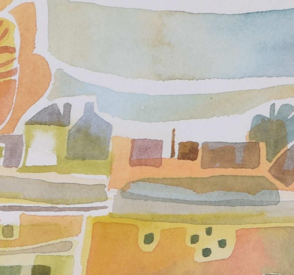 Abstract landscape, watercolour by Colin Fifield For Sale 3