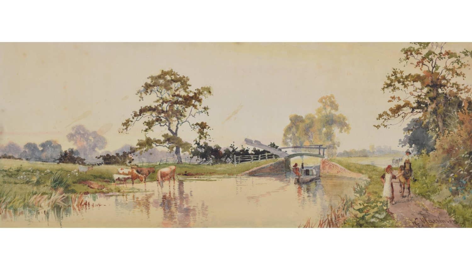 To see our other views of Oxford and Cambridge, scroll down to "More from this Seller" and below it click on "See all from this Seller" - or send us a message if you cannot find the view you want.

William Matthison (1853-1926)
Spires of Oxford from