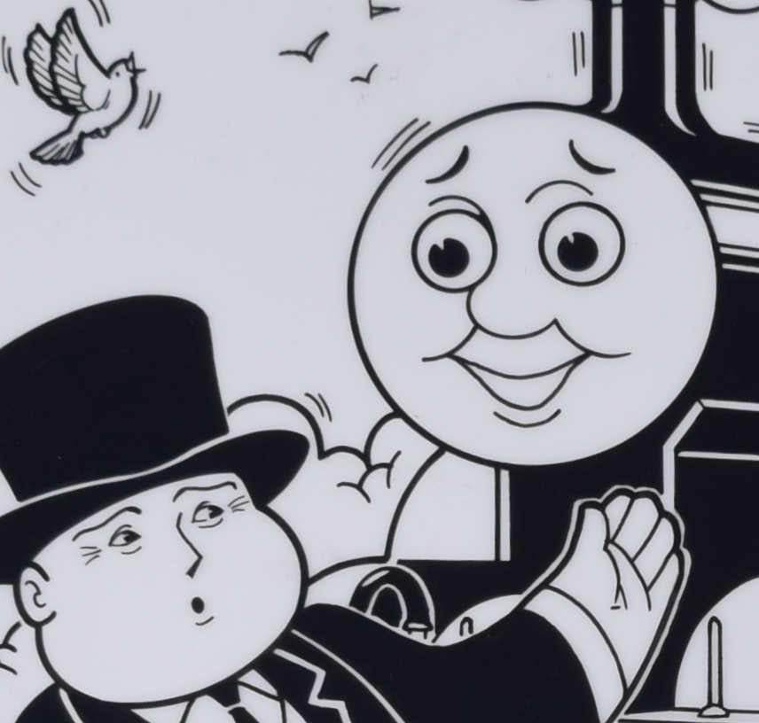 Thomas the Tank Engine, « Signal to stop! », encre originale sur illustrations cellulaires - Art de John York