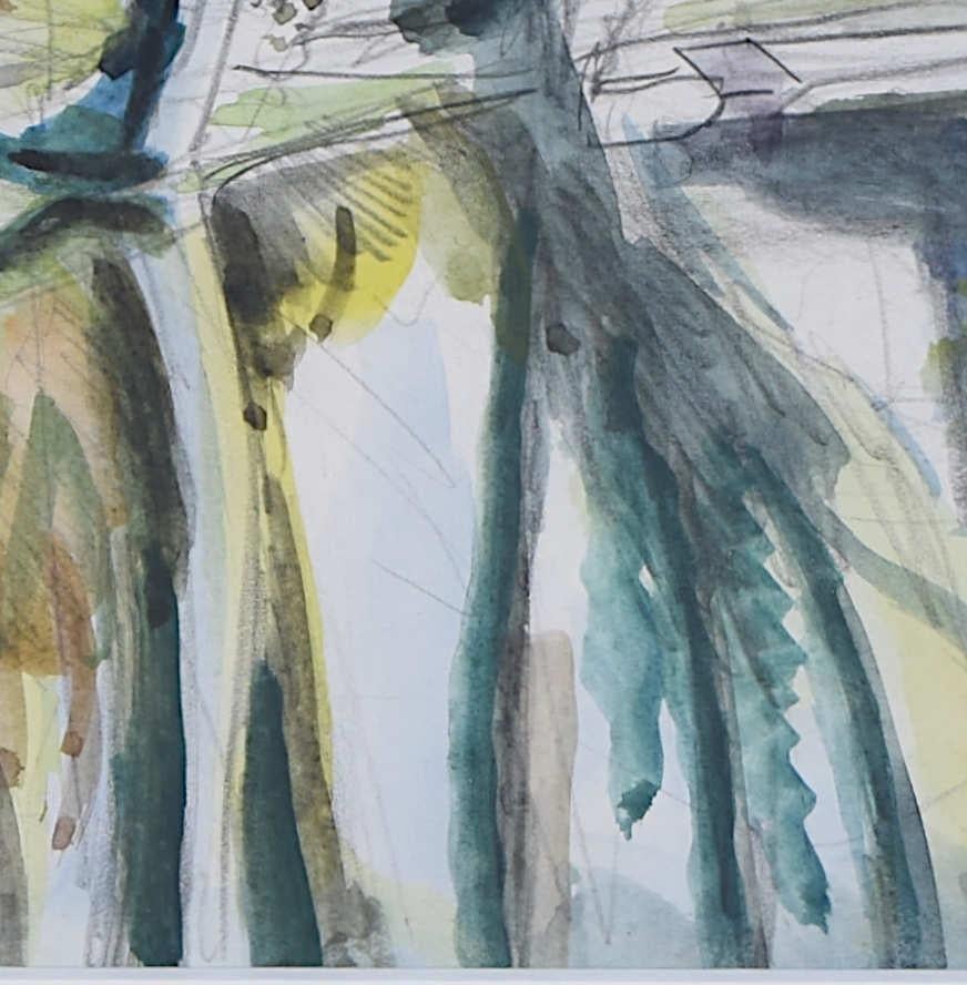 The Mill House, watercolour by John Aldridge RA For Sale 3
