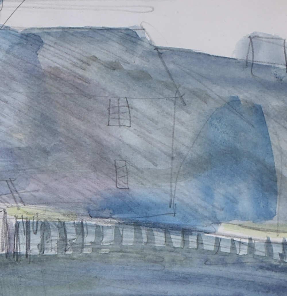 The Mill House, watercolour by John Aldridge RA For Sale 4