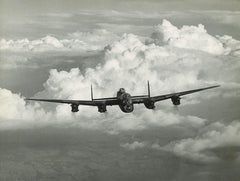 Vintage Charles E Brown Lancaster Bomber 1941 Black & White original photograph RAF 