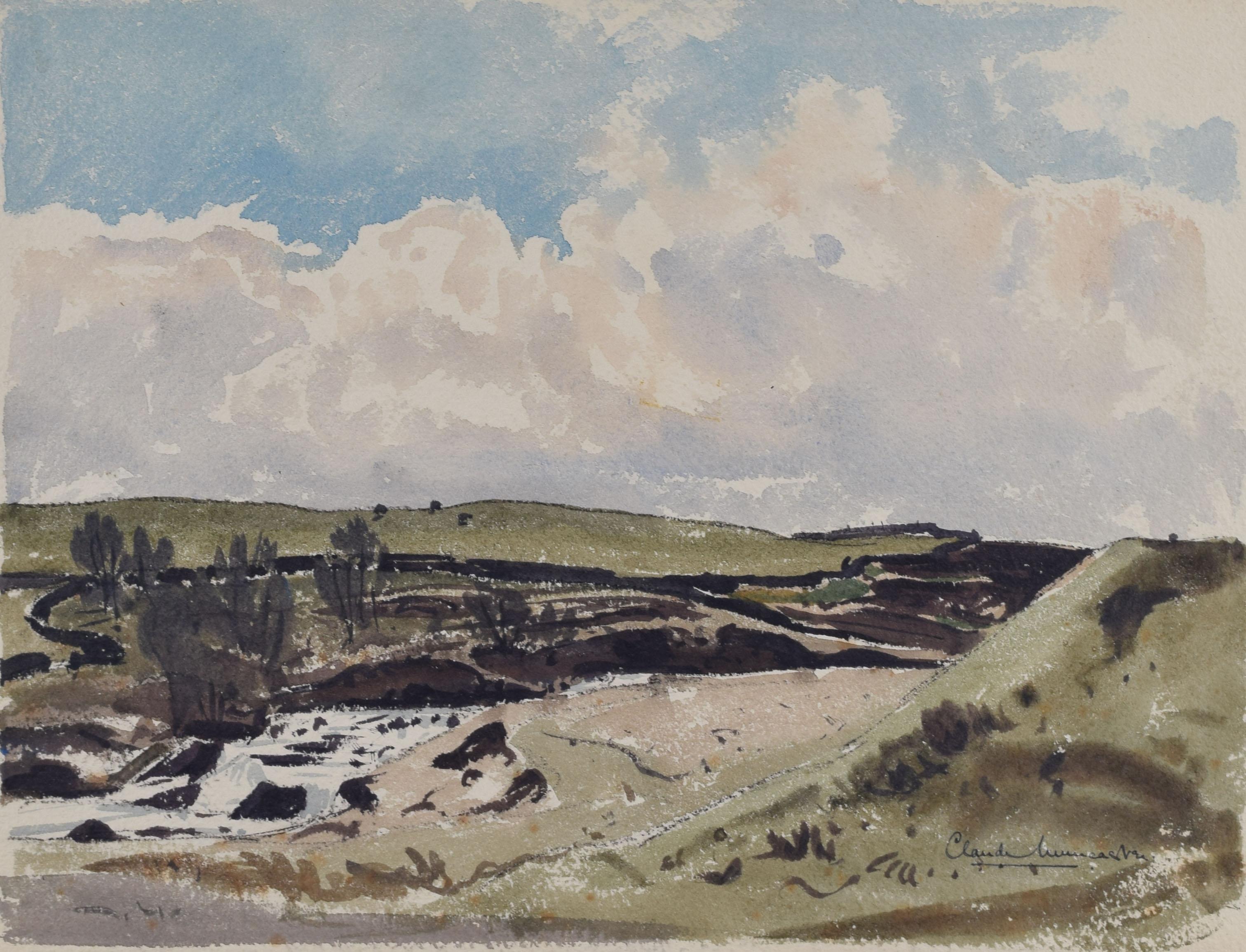 We acquired a series of paintings from Claude Muncaster's studio. To find more scroll down to "More from this Seller" and below it click on "See all from this seller." 

Claude Muncaster (1903-1974)
Beck at Shap Wells,