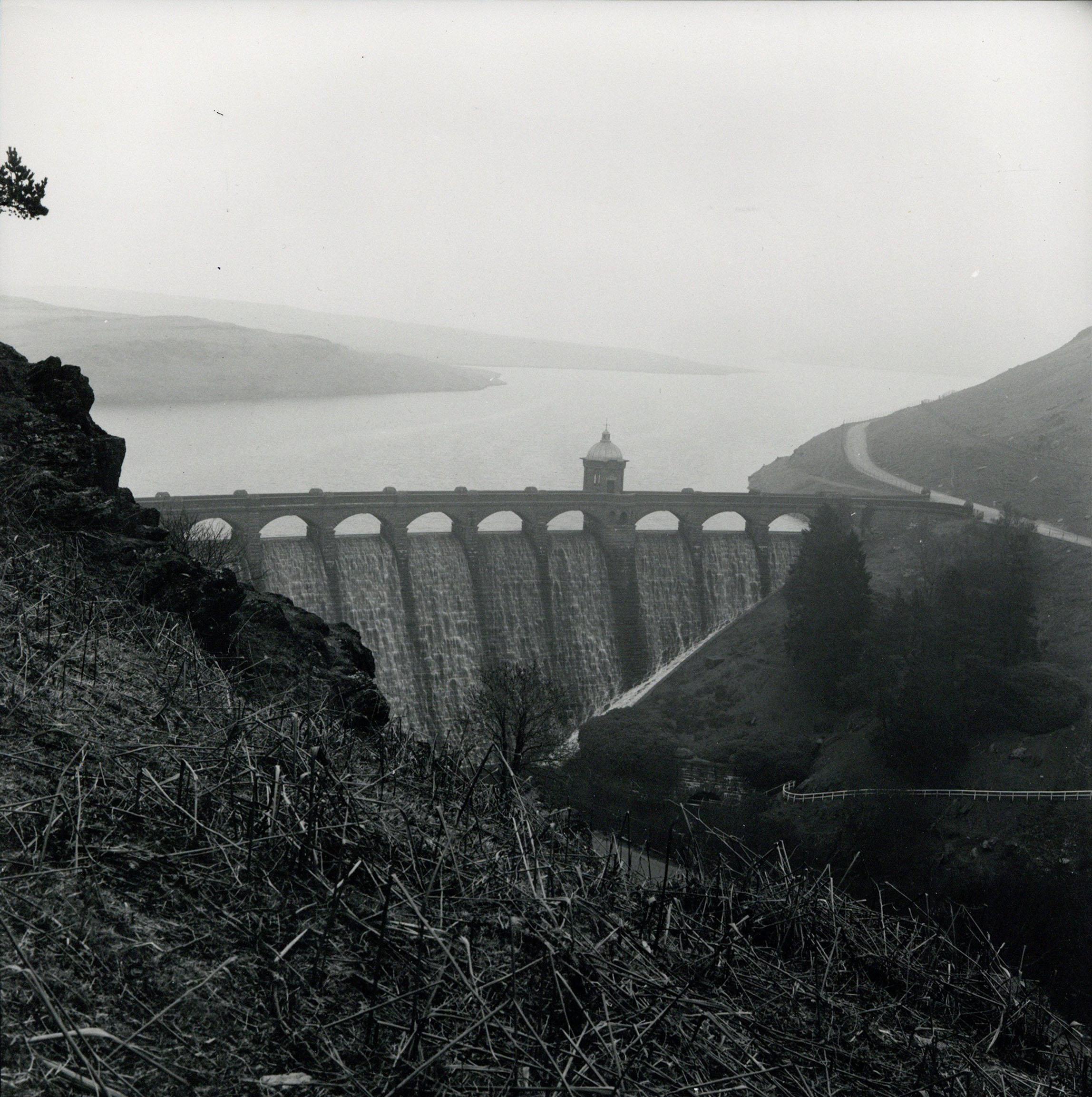 Rosemary Ellis Dam II Silver Gelatin Print Photograph for book: Pipes and Wires 