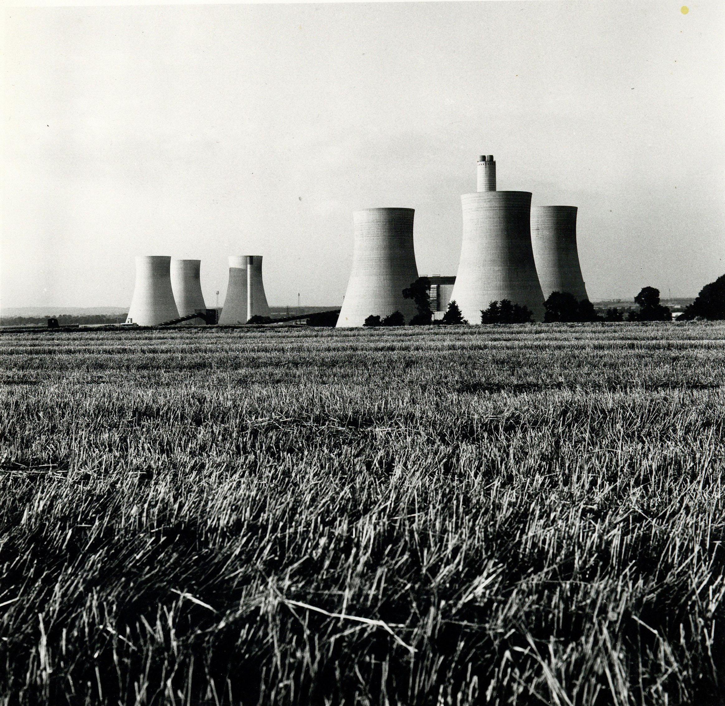 Rosemary Ellis Cooling Towers Silver Gelatin Photograph Print Surreal electric
