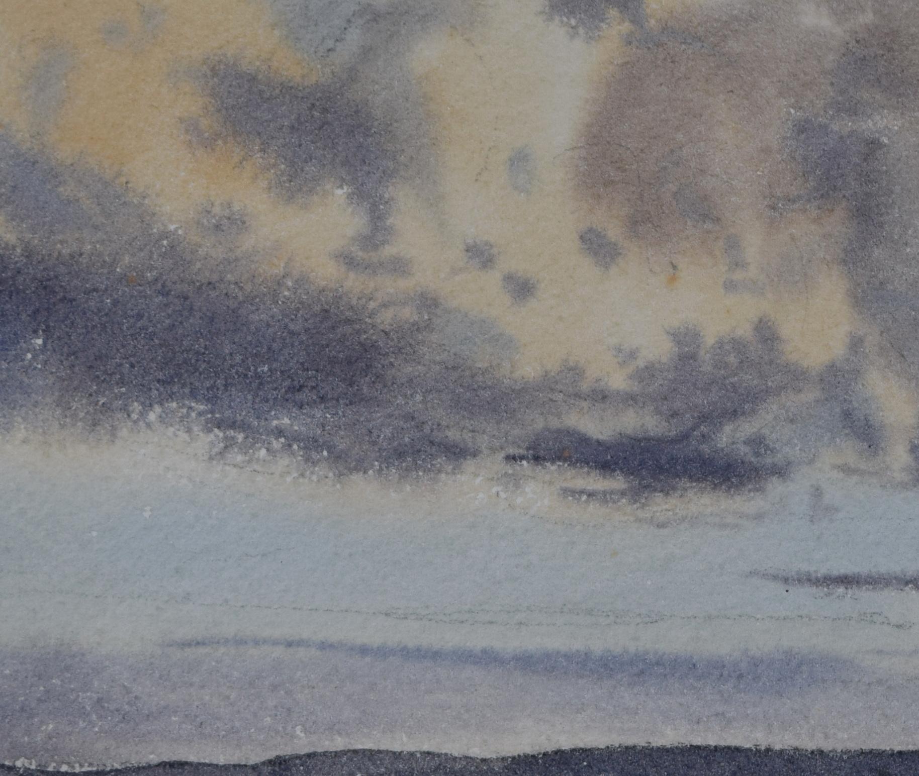 Claude Muncaster Landscape View UK Watercolour Modern British Art For Sale 2
