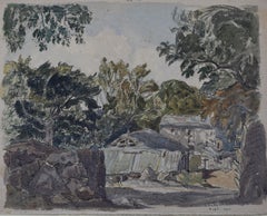 Claude Muncaster A Farmstead and Trees 1921 Watercolour Modern British Art